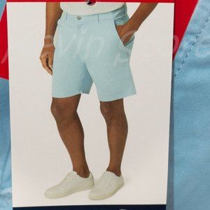 BLUE NWT Men flat front short CHAPS